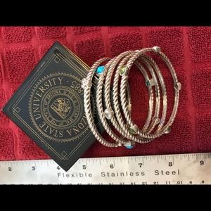 Sterling silver bangle bracelets